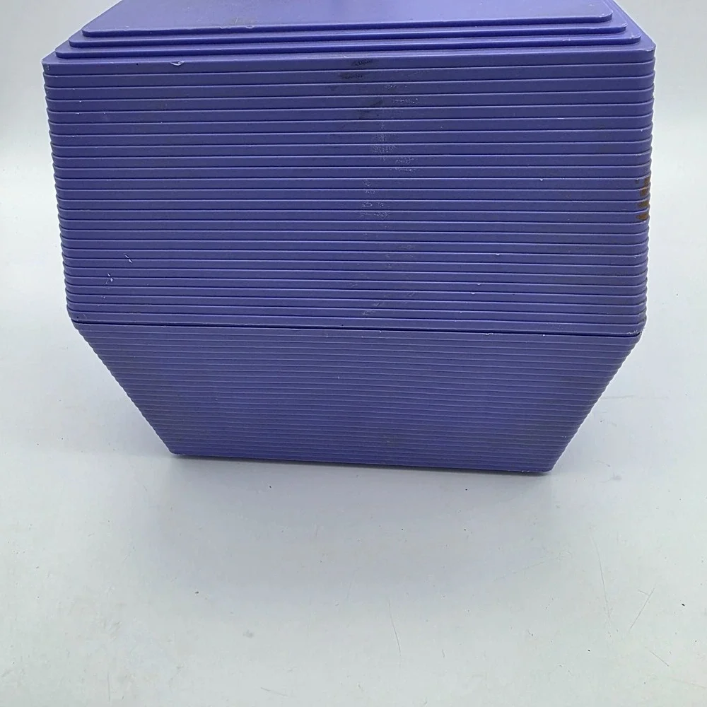 Vtg Caboodles Makeup/Nail Polish Case Organizer Model 2700 1980s Original Purple